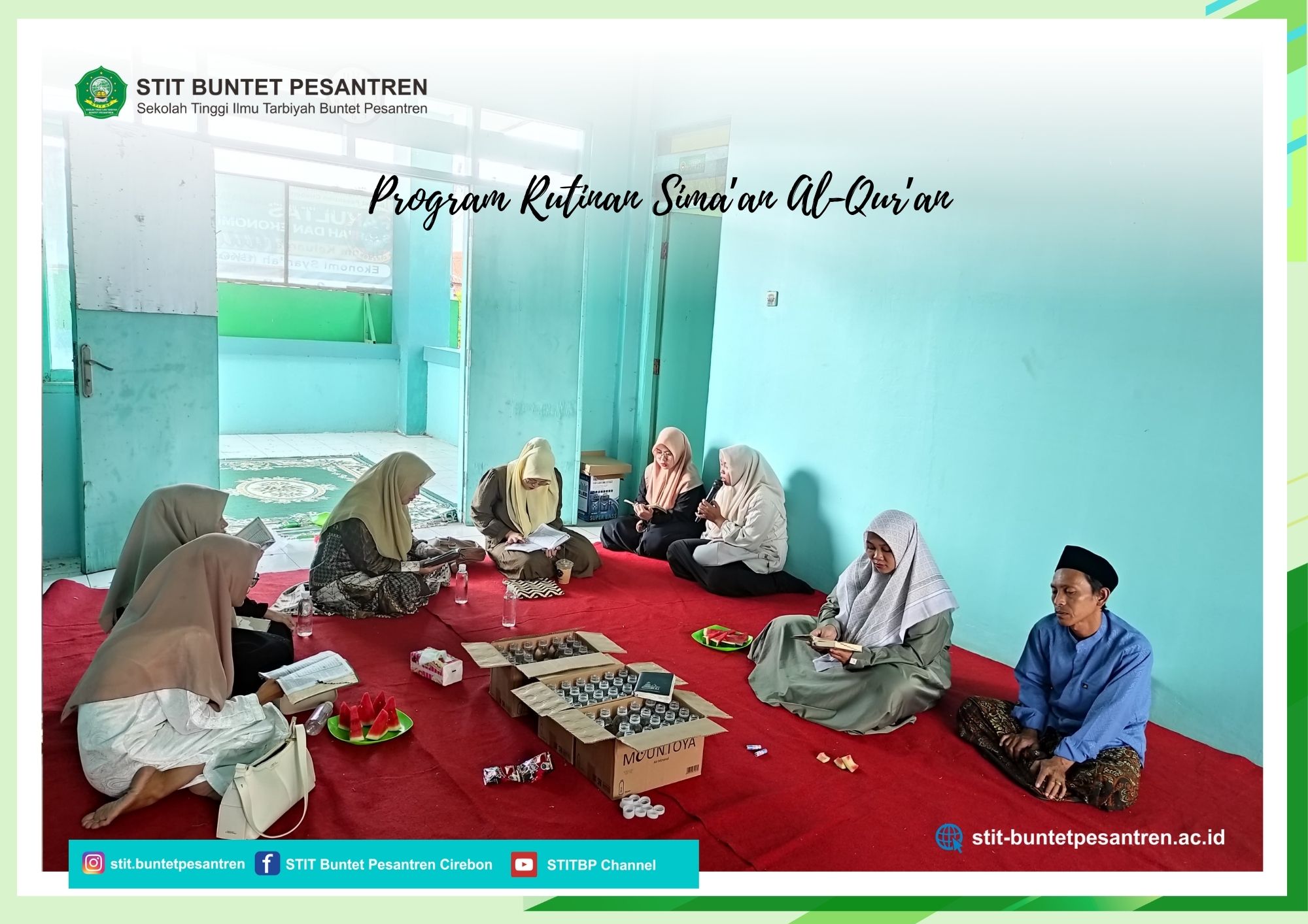 LKTH STIT Buntet Pesantren Gelar Rutinan Sima’an Al-Qur’an di Gedung Baru IAI Buntet Pesantren Cirebon
