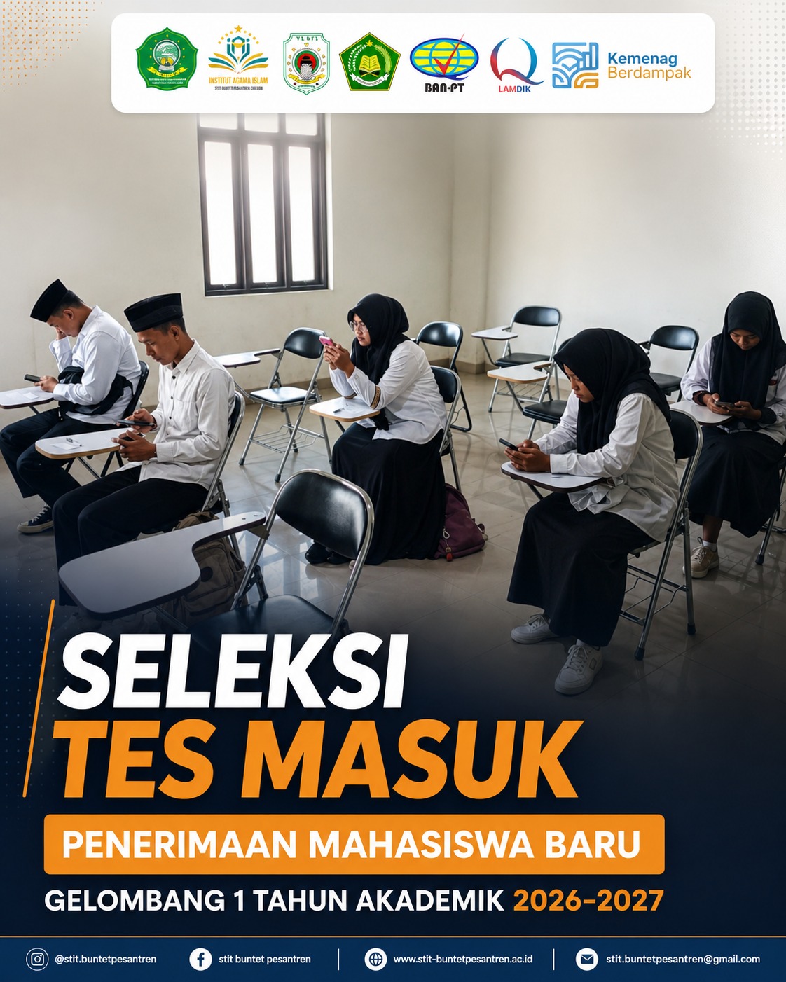 STIT Buntet Pesantren Gelar Tes Seleksi Masuk Mahasiswa Baru Berbasis Digital